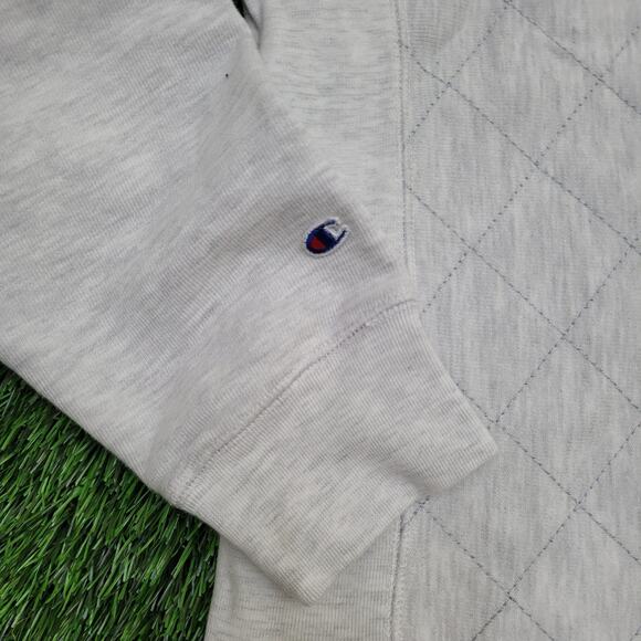 Champion U-Mass 1/4-Zip Sweatshirt Womens Medium 18x25 - Picture 13 of 16